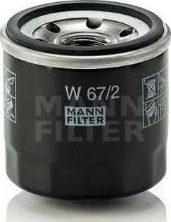 Mann-Filter W 67/81 - Масляний фільтр autocars.com.ua