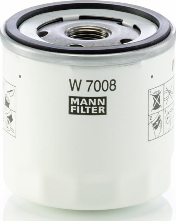Mann-Filter W 7008 - Масляний фільтр autocars.com.ua