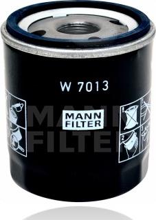 Mann-Filter W 7013 - Масляный фильтр avtokuzovplus.com.ua
