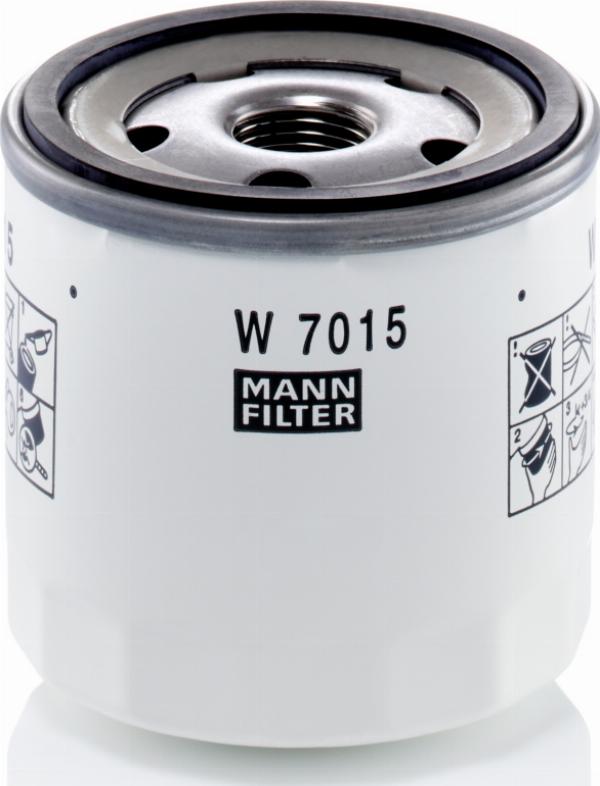 Mann-Filter W 7015 - Масляний фільтр autocars.com.ua