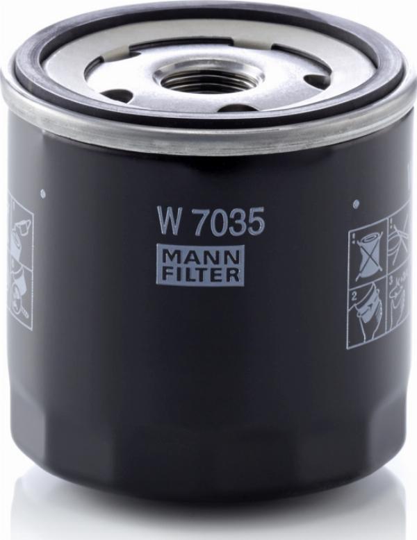 Mann-Filter W 7035 - Масляний фільтр autocars.com.ua