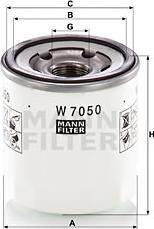 Mann-Filter W 7050 - Масляный фильтр autodnr.net