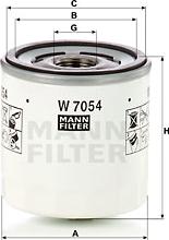 Mann-Filter W 7054 - Масляний фільтр autocars.com.ua