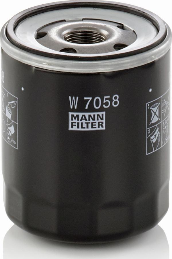 Mann-Filter W 7058 - Масляний фільтр autocars.com.ua