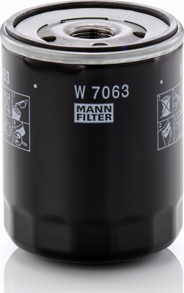Mann-Filter W 7063 - Масляний фільтр autocars.com.ua