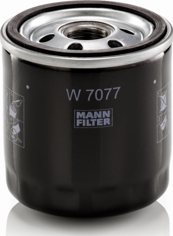 Mann-Filter W 7077 - Масляний фільтр autocars.com.ua