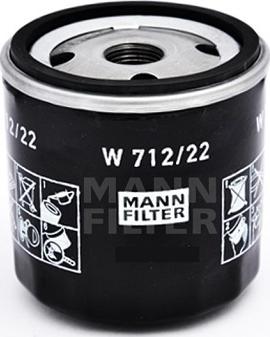Mann-Filter W 712/22 - Масляний фільтр autocars.com.ua