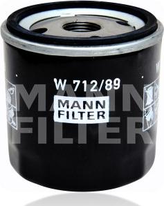 Mann-Filter W 712/89 - Масляний фільтр autocars.com.ua