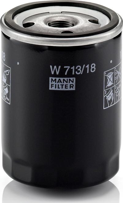 Mann-Filter W 713/18 - Масляний фільтр autocars.com.ua