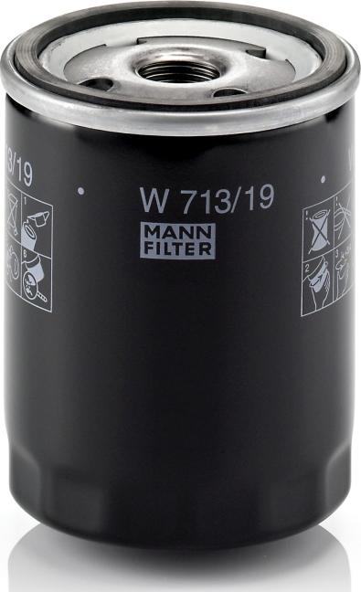 Mann-Filter W 713/19 - Масляний фільтр autocars.com.ua
