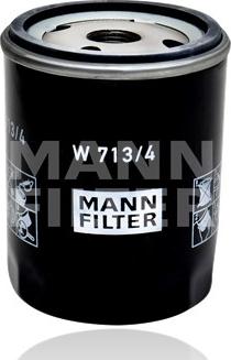Mann-Filter W 713/4 - Масляний фільтр autocars.com.ua