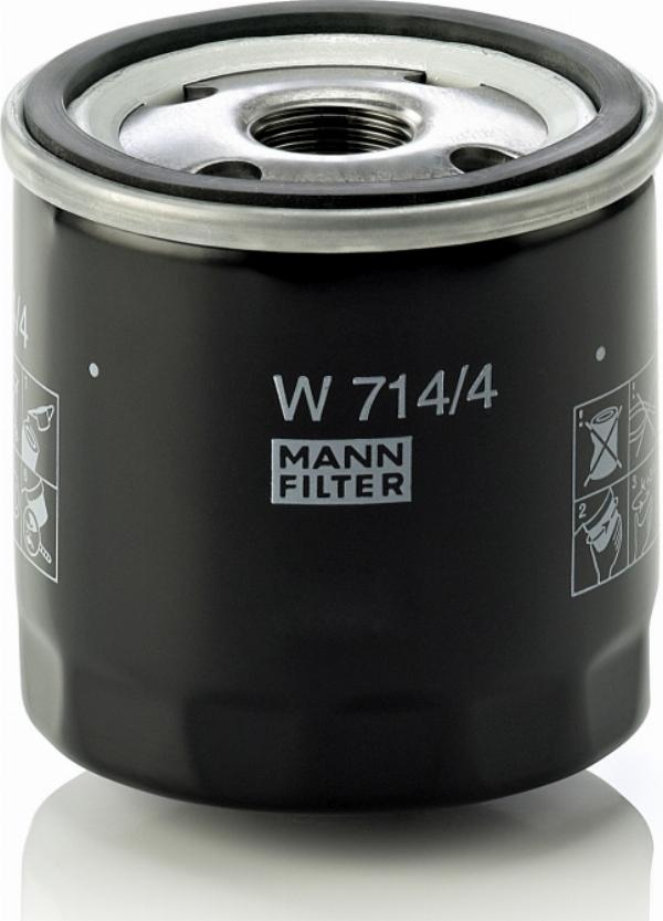Mann-Filter W 714/4 - Масляний фільтр autocars.com.ua