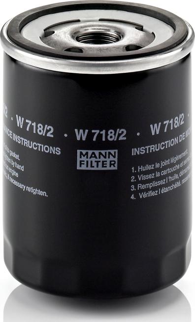 Mann-Filter W 718/2 - Масляний фільтр autocars.com.ua