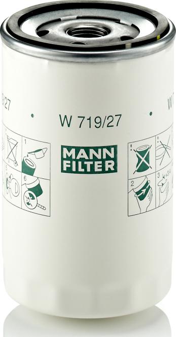 Mann-Filter W 719/27 - Масляний фільтр autocars.com.ua