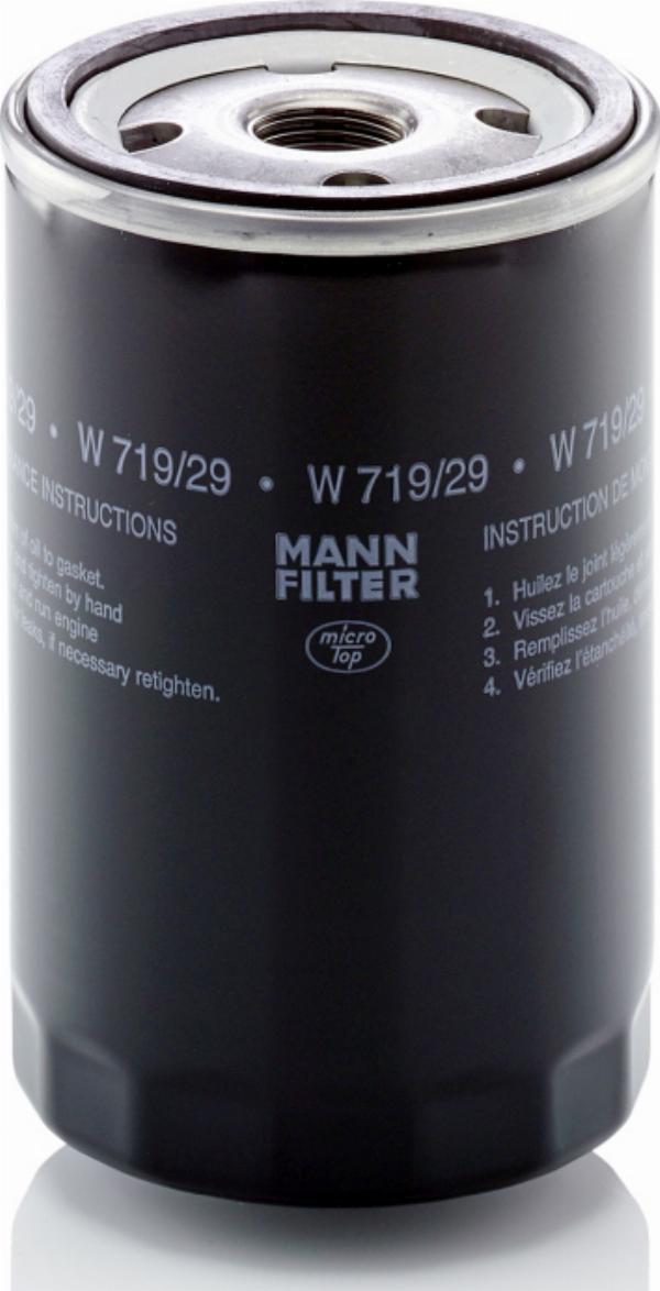Mann-Filter W 719/29 - Масляний фільтр autocars.com.ua