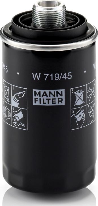 Mann-Filter W 719/45 - Масляний фільтр autocars.com.ua