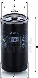 Mann-Filter W 723/3 - Масляный фильтр autodnr.net