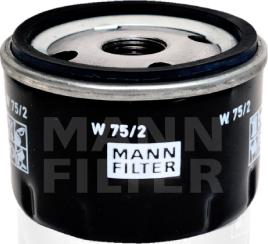 Mann-Filter W 75/2 - Масляный фильтр avtokuzovplus.com.ua