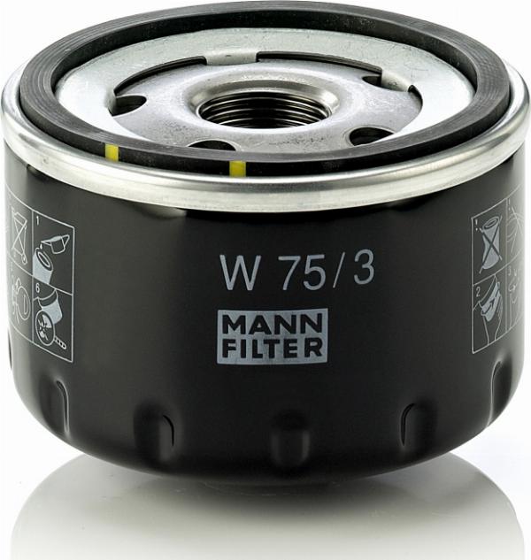 Mann-Filter W 75/3 - Масляний фільтр autocars.com.ua