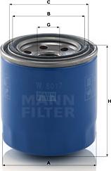 Mann-Filter W 8017 - Масляный фильтр autodnr.net
