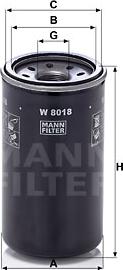 Mann-Filter W 8018 - Масляный фильтр autodnr.net