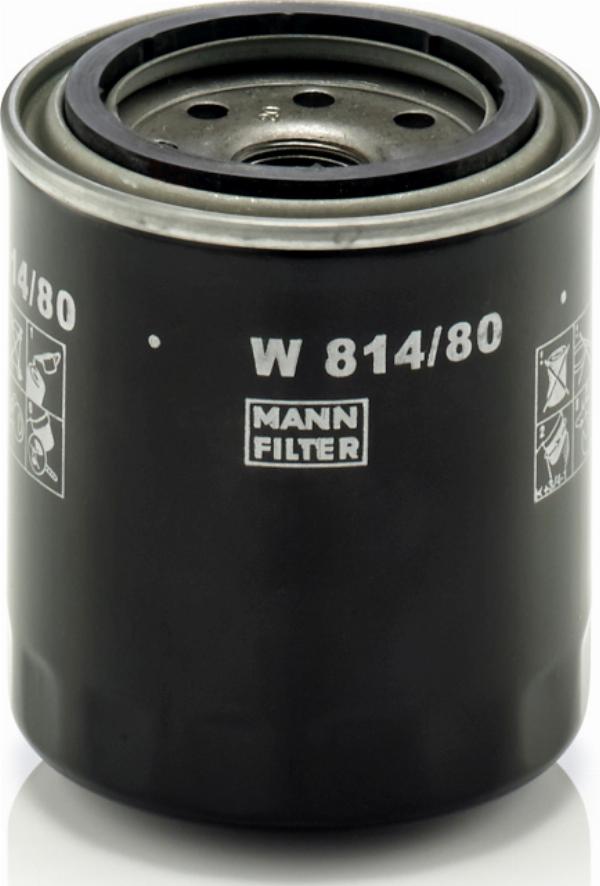 Mann-Filter W 814/80 - Масляний фільтр autocars.com.ua