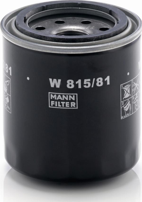 Mann-Filter W 815/81 - Масляний фільтр autocars.com.ua