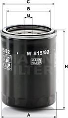 Mann-Filter W 815/82 - Масляный фильтр avtokuzovplus.com.ua