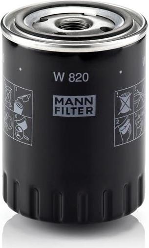 Mann-Filter W 820 - Масляный фильтр autodnr.net