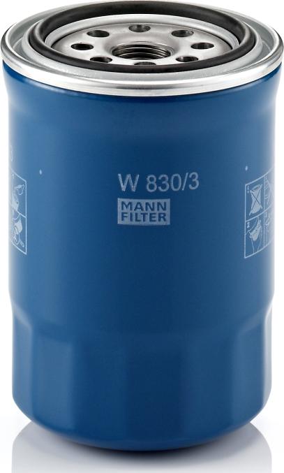 Mann-Filter W 830/3 - Масляний фільтр autocars.com.ua
