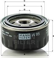 Mann-Filter W 85 - Масляный фильтр autodnr.net