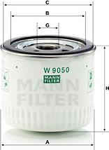 Mann-Filter W 9050 - Масляний фільтр autocars.com.ua