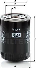 Mann-Filter W 9066 - Масляный фильтр autodnr.net
