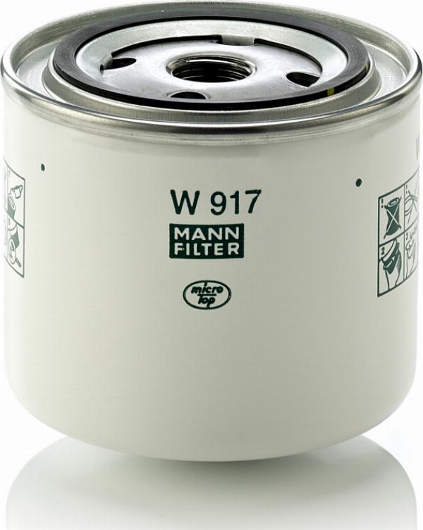 Mann-Filter W 917 - Масляний фільтр autocars.com.ua