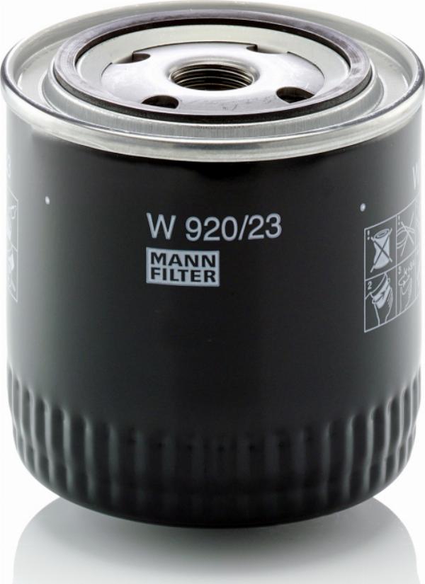 Mann-Filter W 920/23 - Масляний фільтр autocars.com.ua