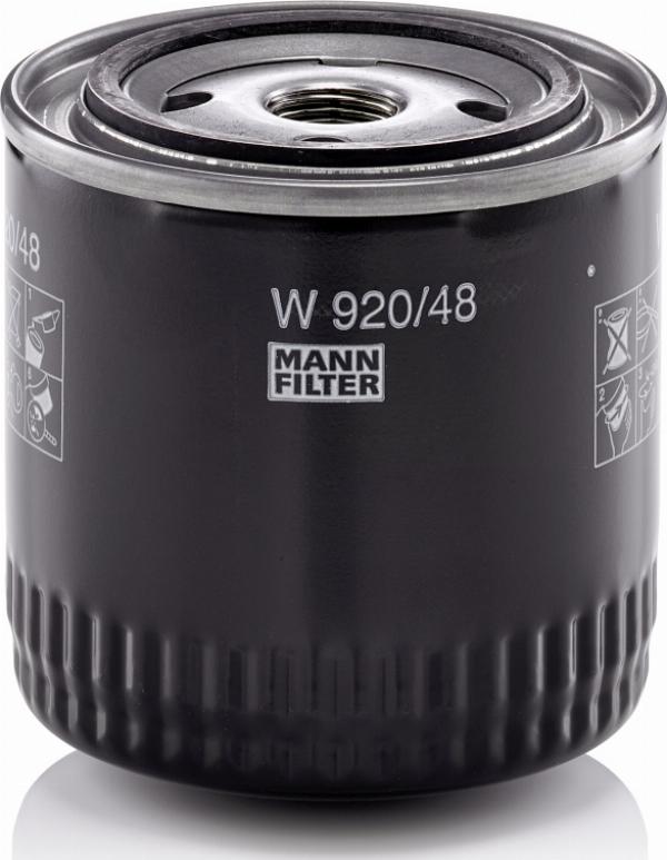 Mann-Filter W 920/48 - Масляний фільтр autocars.com.ua