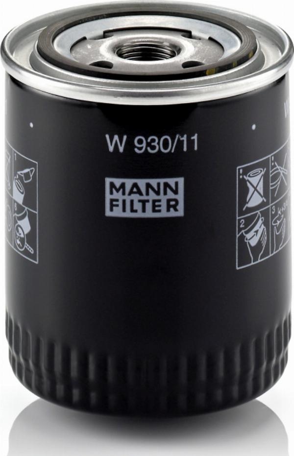 Mann-Filter W 930/11 - Масляний фільтр autocars.com.ua