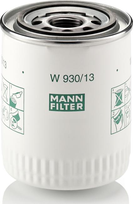 Mann-Filter W 930/13 - Масляний фільтр autocars.com.ua
