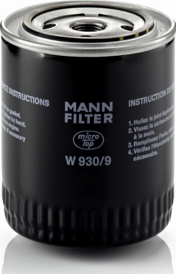 Mann-Filter W 930/9 - Масляний фільтр autocars.com.ua