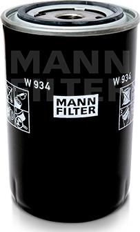 Mann-Filter W 934 - Масляний фільтр autocars.com.ua