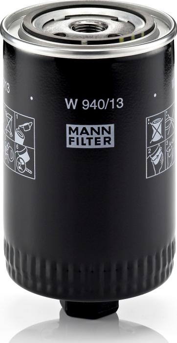 Mann-Filter W 940/13 - Масляний фільтр autocars.com.ua