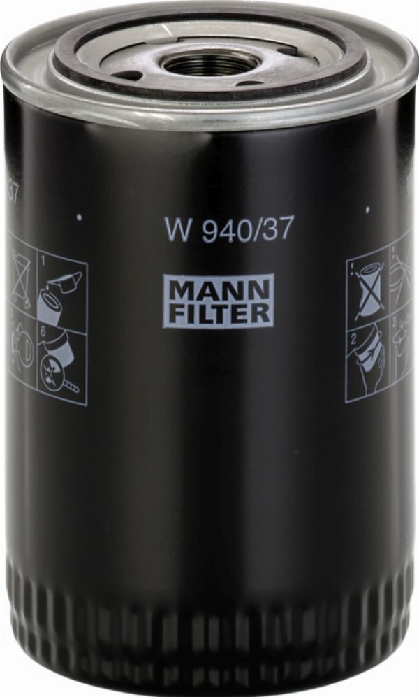Mann-Filter W 940/37 - Масляний фільтр autocars.com.ua