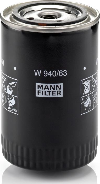 Mann-Filter W 940/63 - Масляний фільтр autocars.com.ua