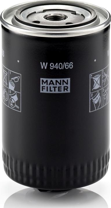 Mann-Filter W 940/66 - Масляний фільтр autocars.com.ua