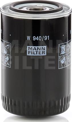Mann-Filter W 940/9 - Масляный фильтр avtokuzovplus.com.ua