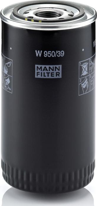 Mann-Filter W 950/39 - Масляний фільтр autocars.com.ua