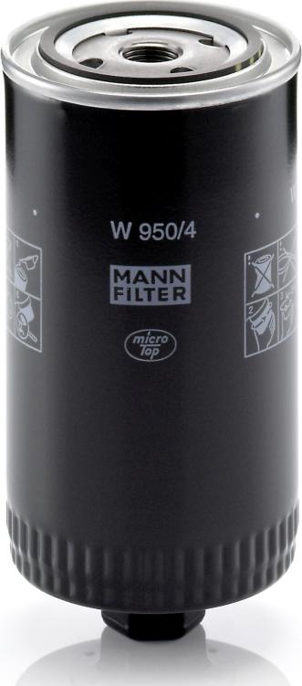 Mann-Filter W 950/4 - Масляний фільтр autocars.com.ua