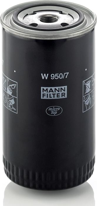 Mann-Filter W 950/7 - Масляний фільтр autocars.com.ua