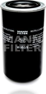 Mann-Filter W 950/8 - Гідрофільтри, рульове управління autocars.com.ua