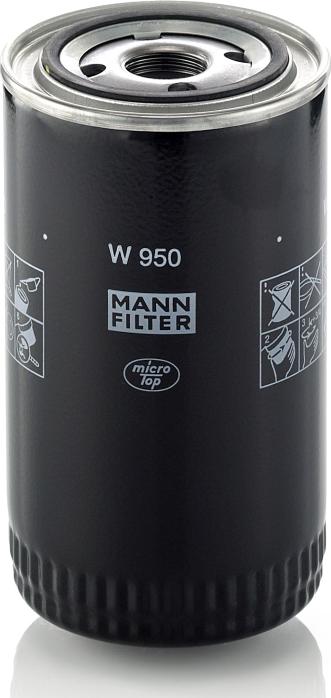 Mann-Filter W 950 - Масляний фільтр autocars.com.ua